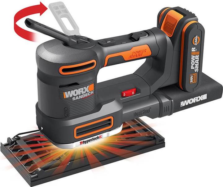 Productafbeelding Worx Multifunctionele schuurmachine 20V WX820 (Multischuurmachine)