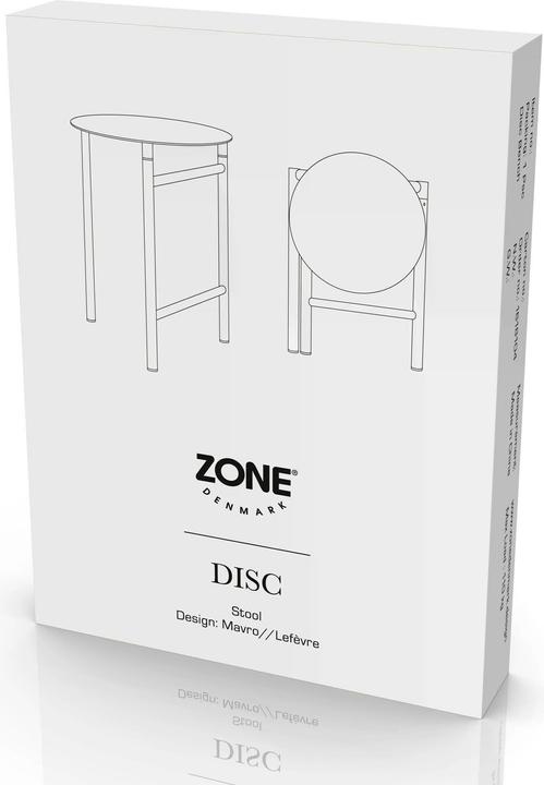 Actual product image Zone Denmark Disc stool 33 x 45 cm, black