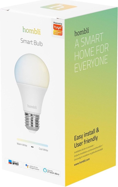 Produktbild Hombli Smart Bulb CCT (E27, 9 W, 800 lm, 1 x, F)