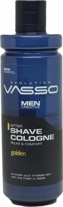 Vasso Men Creative Aftershave Cologne Golden 370ml (Aftershave Balsam, 370 ml)