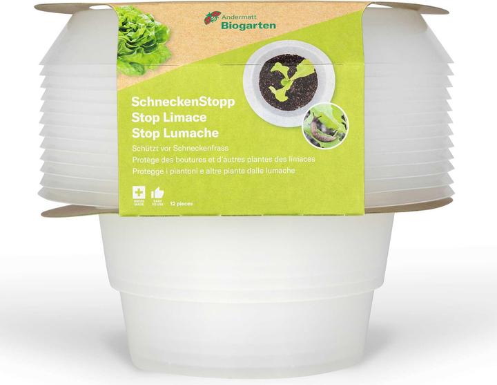 Actual product image Andermatt SnailStop PP, pack of 12 pieces, transparent