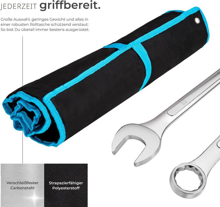 Actual product image tectake Wrench Set 25 pcs.