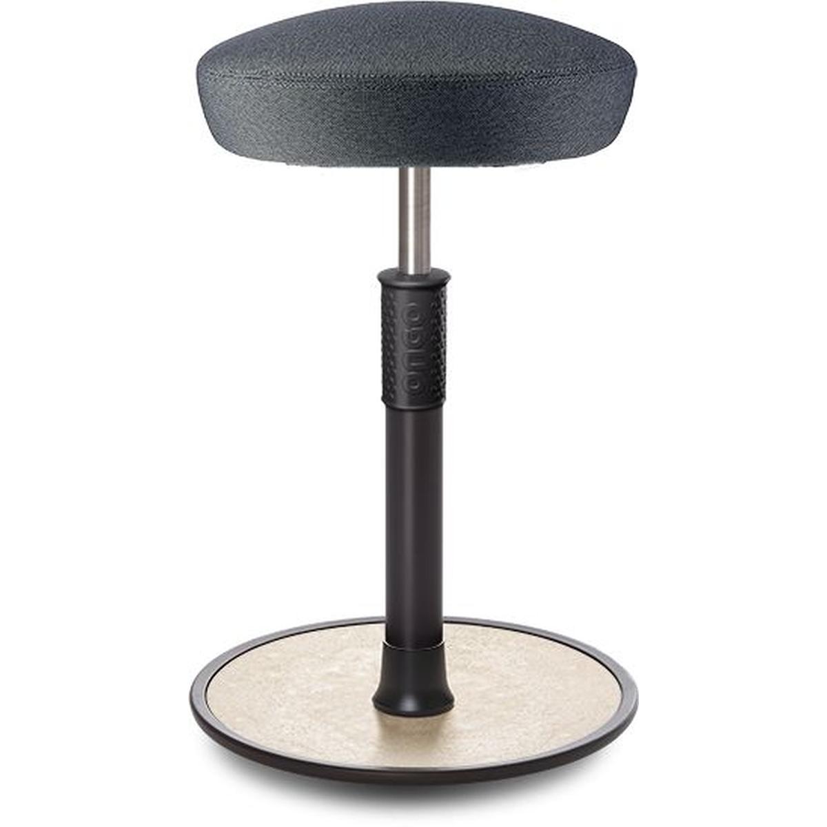 Ongo, Bürostuhl, Sitz- Stehhocker Free Tall Hutsitz Camira Rivet Anthrazit schwarz /cremeweiss