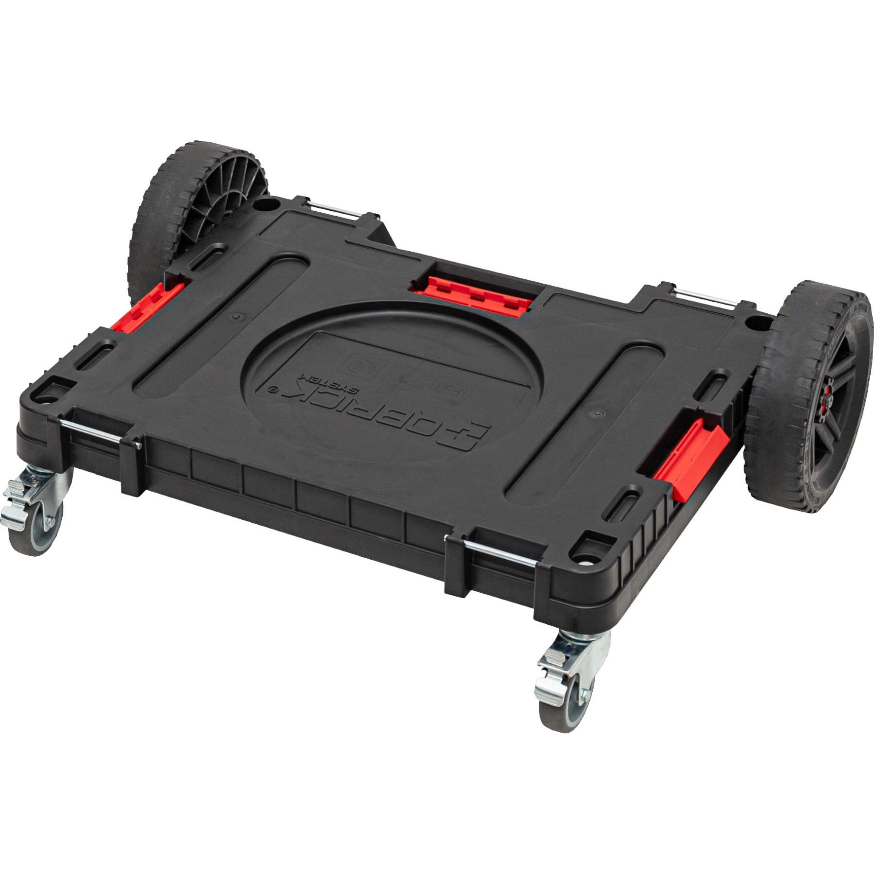 Qbrick, Leiter + Gerüst, Rollbare Plattform System ONE 2.0 Transport Platform Allterrain schwarz (Plattformleiter, 75 cm...
