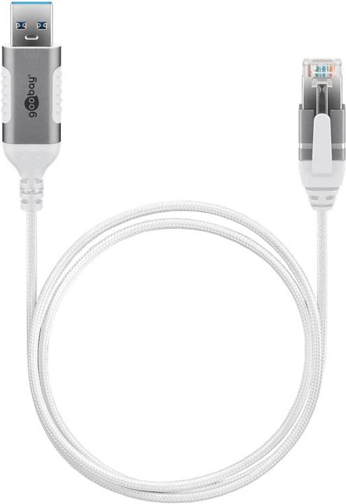 Produktbild Goobay Ethernet-Kabel USB-A 3.0 auf RJ45, Slim, 10 m (USB 3.0)