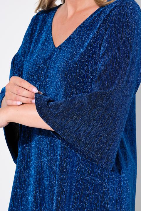 Actual product image Miamoda A-line t-shirt with glitter effect and 3/4 sleeves (52)