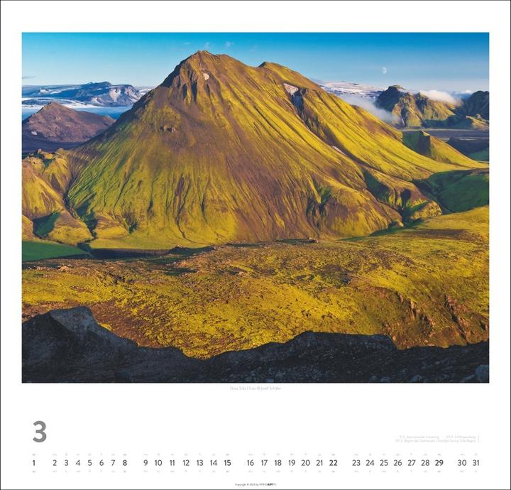 Immagine prodotto Island Kalender 2026 - Insel aus Feuer und Eis (48 x 46 cm)