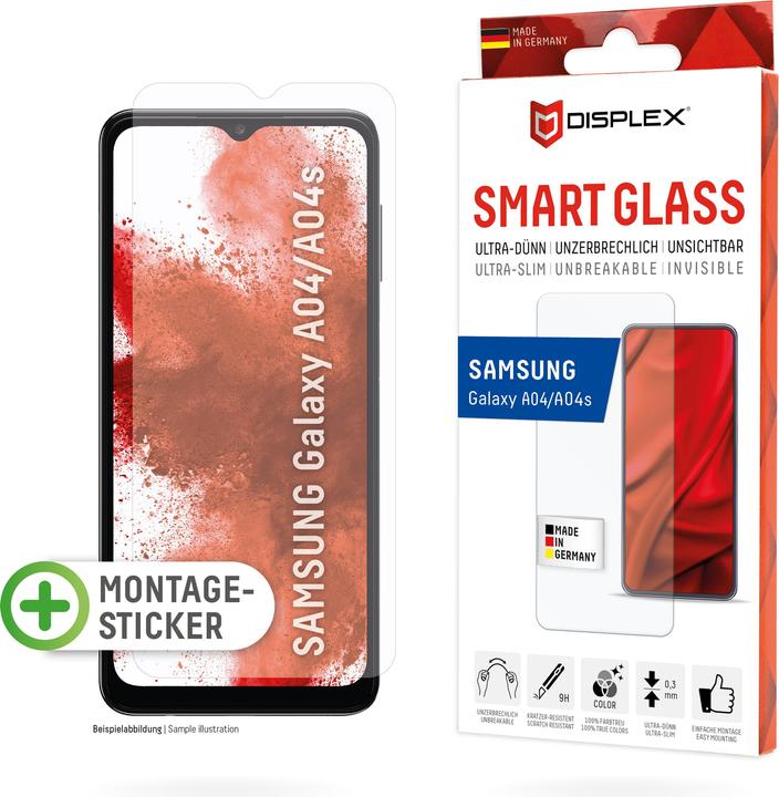 Produktbild Displex Smart Glass, Displayschutzfolie (1 Stück, Samsung Galaxy A04, Samsung Galaxy A04S)