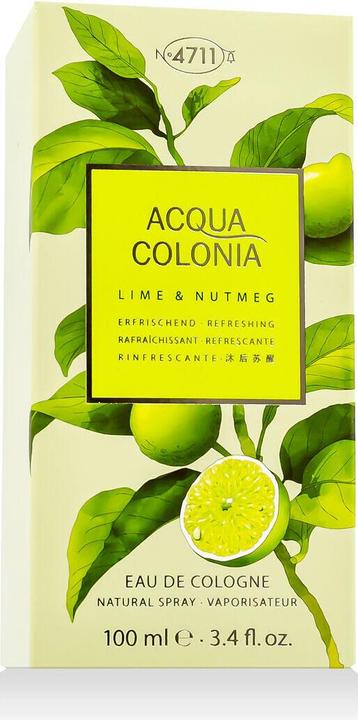 Actual product image Acqua Colonia 4711 4711 Acqua Colonia Eau de Cologne Lime & Nutmeg 100 ml (Eau de cologne, 100 ml)