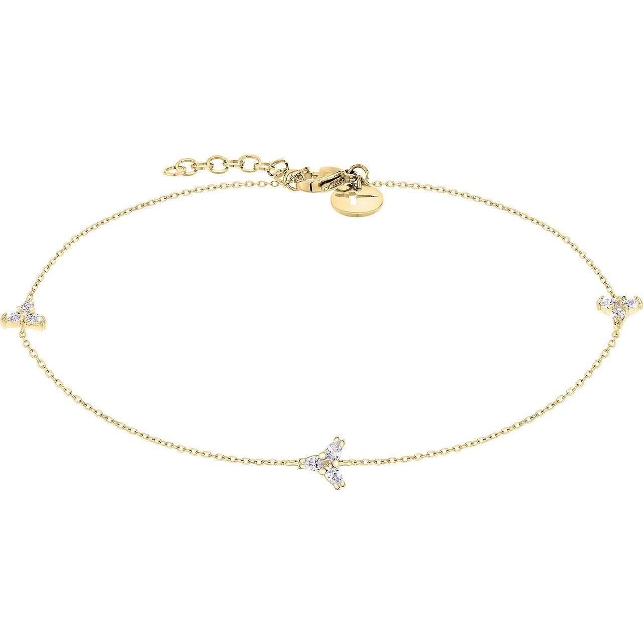 Tamaris, Fussschmuck, Fusskette, (Edelstahl, 24 cm)