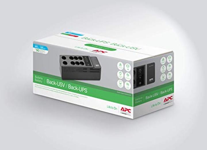 Produktbild APC BE850G2-SP, Standby (Offline), 0,85 kVA, 520 W, Sine, 220 V, 230 V (850 VA, 520 W, Standby USV)