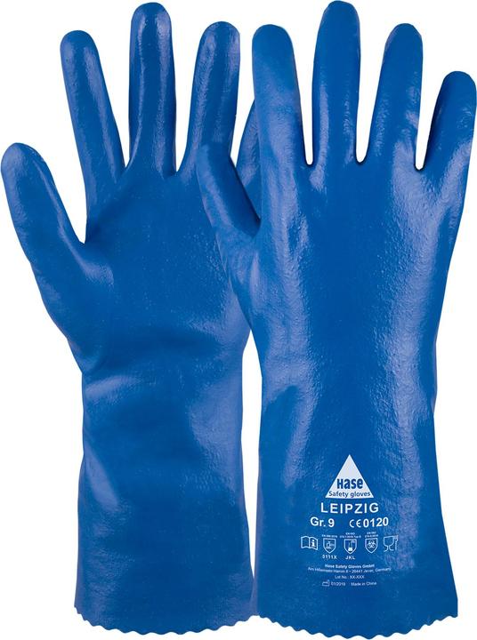 Hase Leipzig Chemikalienschutzhandschuh aus Baumwolltrikot Grösse 10 (10)