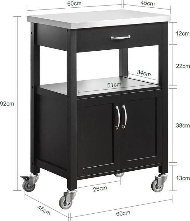 Actual product image SoBuy Kitchen trolley
