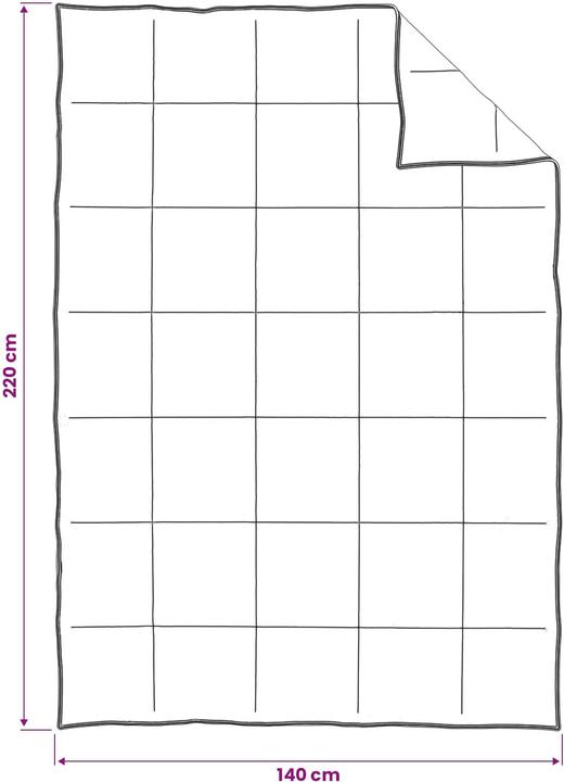 Produktbild vidaXL Modernes Decken-Set (Polyester, 140 x 220 cm)