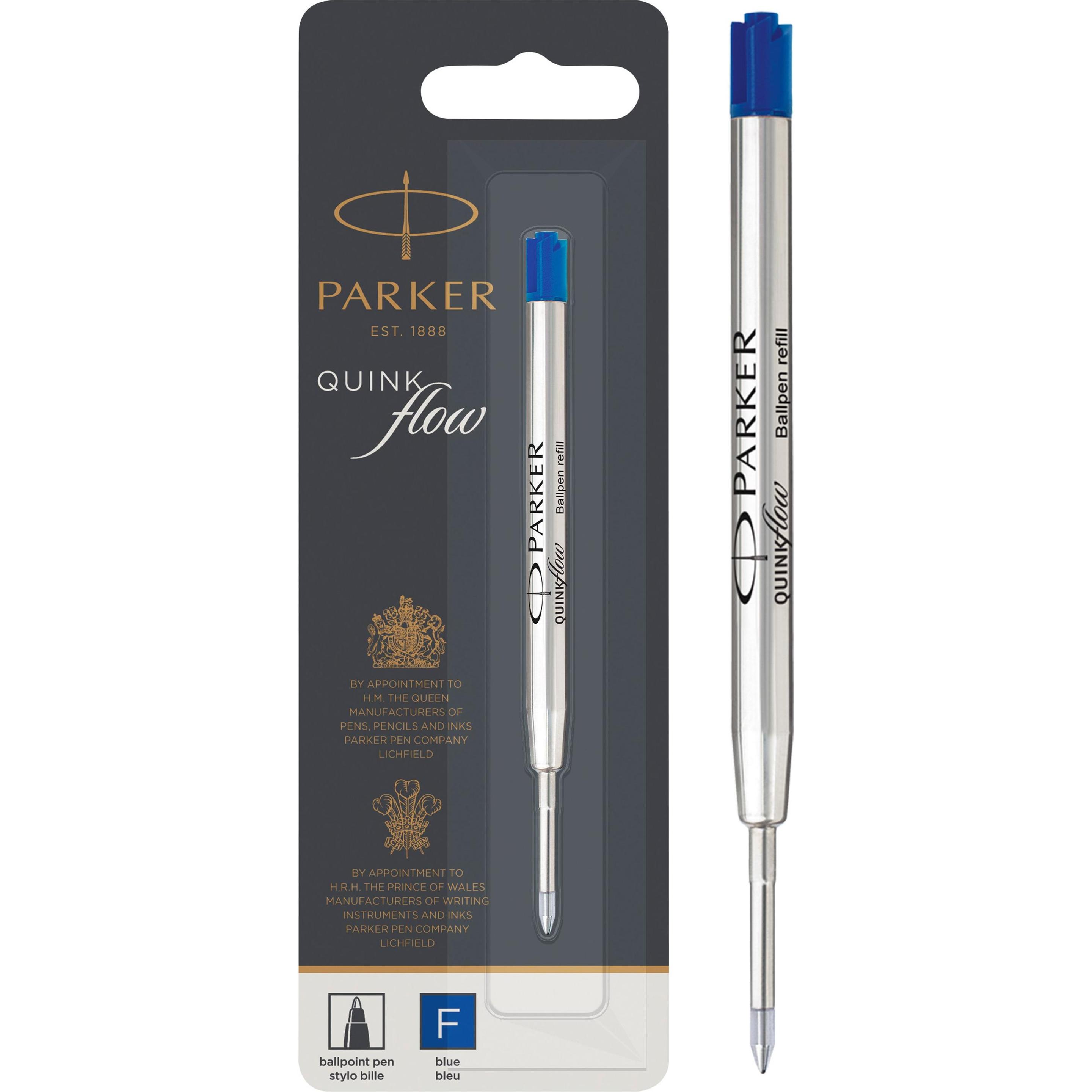 Parker Pen, Cartucce di ricambio, Flusso Quink (1 pz., Blu, 0.80 mm)