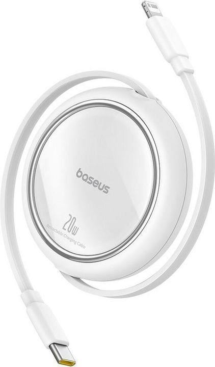 Image du produit Baseus Free2Pull câble rétractable USB-C / Lightning 20W 1m - blanc (1 m, 20 W)