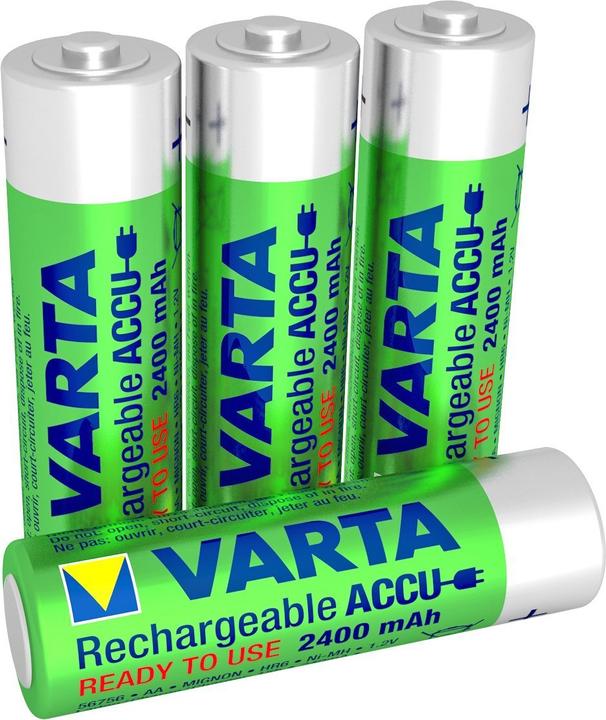 Actual product image Varta Rechargeable battery (4 pcs., AA, 2400 mAh)