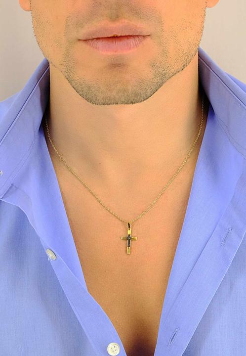 Image du produit Muau Croix (750, Or blanc, Or jaune 18 carats)