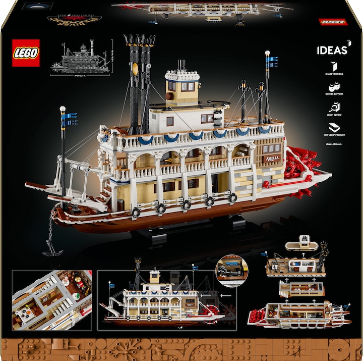 Actual product image LEGO Flussraddampfer (21356, LEGO Ideas, LEGO Rare Sets)