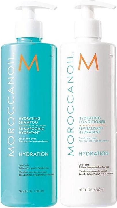 Image du produit Moroccanoil Shampoo and Conditioner Half-Liter (Kit de soins capillaires)