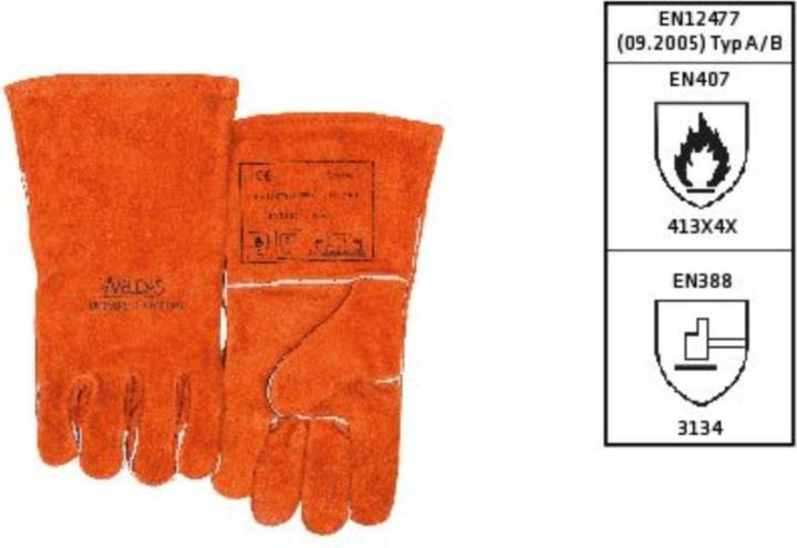 Image du produit Elmag Gants de soudure à 5 doigts WELDAS 10-2101 XL (XL)