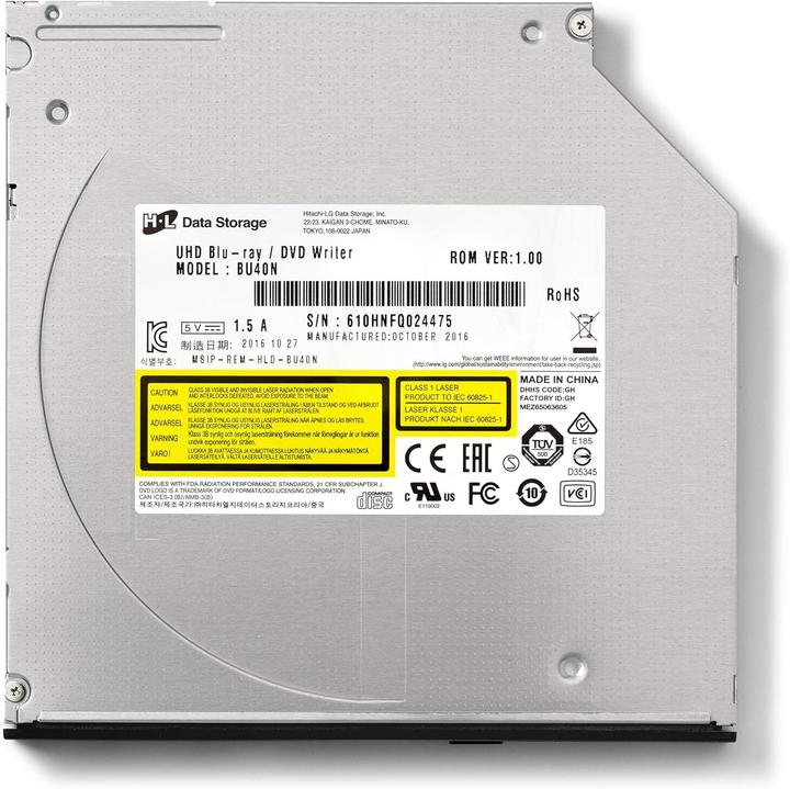 Produktbild LG HLDS BU40N (Blu-ray Laufwerk, CD Laufwerk, DVD Brenner, Blu-ray Brenner, CD Brenner, DVD Laufwerk)