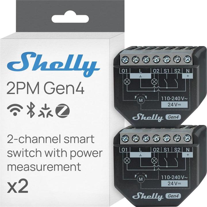 Actual product image Shelly 2PM Gen4 (Switch actuator)
