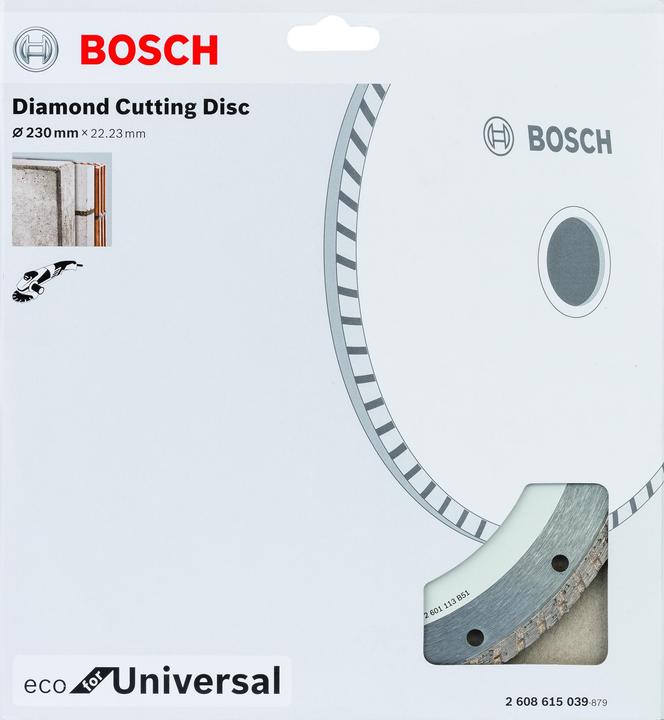 Actual product image Bosch Zubehör 2608615039 Diamond Disc Universal Turbo 230 x 22.33 mm