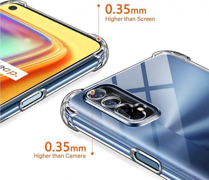 Actual product image Screenguard Realme 7 hull Crystal Soft Airbag Bumper (Realme 7)