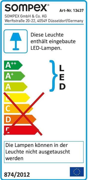 Energie-Label Zeller Present Wäschetruhe (67 l)
