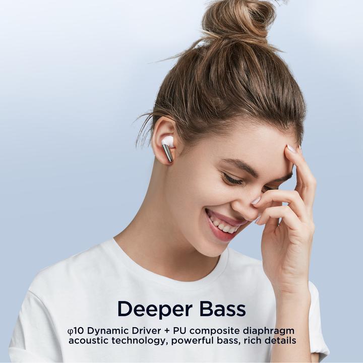 Produktbild Joyroom Jbuds Series JR-BB1 TWS kabellose In-Ear-Kopfhörer – Weiss (ANC, 7 h, Kabellos)