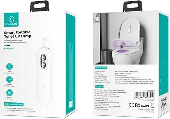 Image du produit Usams Lampa do dezynfekcji toalety UVC reczna sterylizator bialywhite ZB210XDH