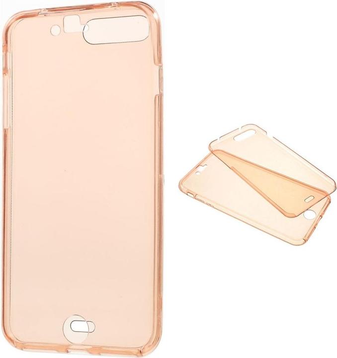 Produktbild König Design Apple iPhone 8 Plus Full Body 360 Silikon Schutzhülle Handyhülle Case Hülle Pink (Apple iPhone 8 Plus)