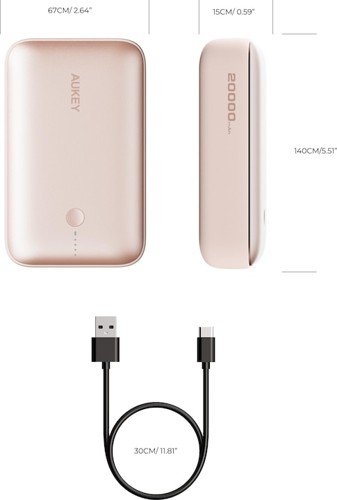 Immagine prodotto Aukey Spark Mini (20000 mAh, 22.50 W, 77 Wh)
