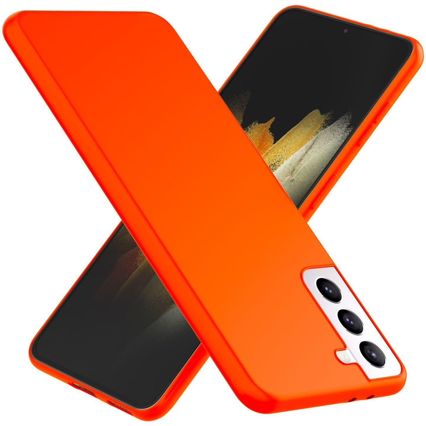Nalia Handyhülle (Samsung Galaxy S21+), Smartphone Hülle, Orange