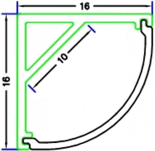 Image du produit Lumina Swiss Profilé d'angle LED mat 200cm (2 mètres à la fois) (200 cm, Intérieur)