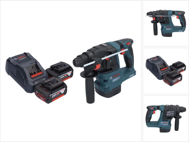 Produktbild Bosch Professional GBH 18V-22 Professional Akku Bohrhammer 18 V 1,9 J SDS Plus Brushless + 2x Akku 5,0 Ah +