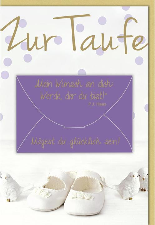 Produktbild Braun + Company Klappkarte Schühchen und Tauben (1 Stk.)