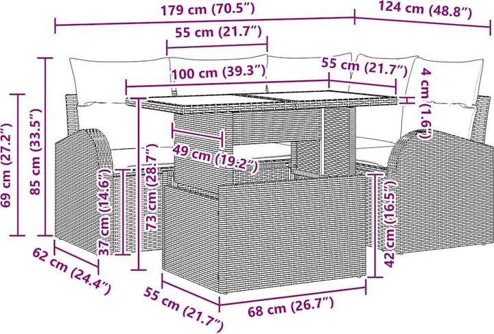 Produktbild vidaXL Lou