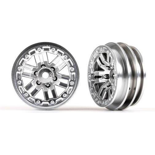 Traxxas Wheels, 1.0' (satin chrome) (2)