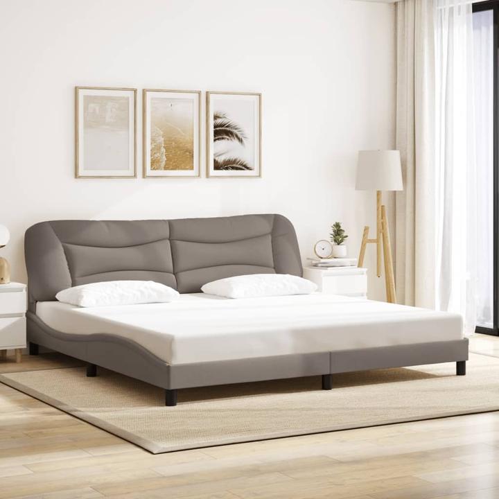 Image du produit VidaXL Cadre de lit avec tête de lit en tissu (200 x 200 cm)
