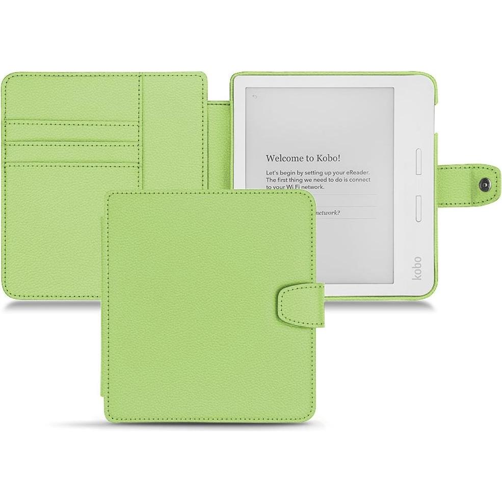 Noreve Lederschutzhülle Wallet (Libra H2O), eReader Zubehör, Grün