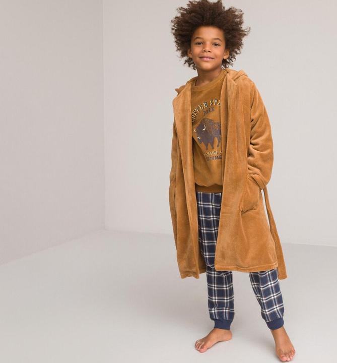 Immagine prodotto La Redoute Collections Cappotto mattutino in pile con cappuccio ricamato (104)