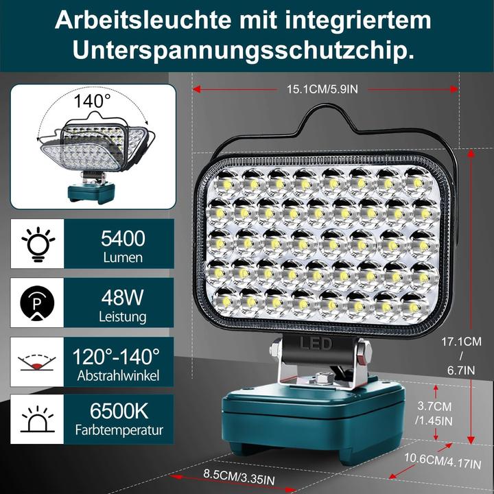 Actual product image Fyjul LED Arbeitsleuchte (5400 lm)