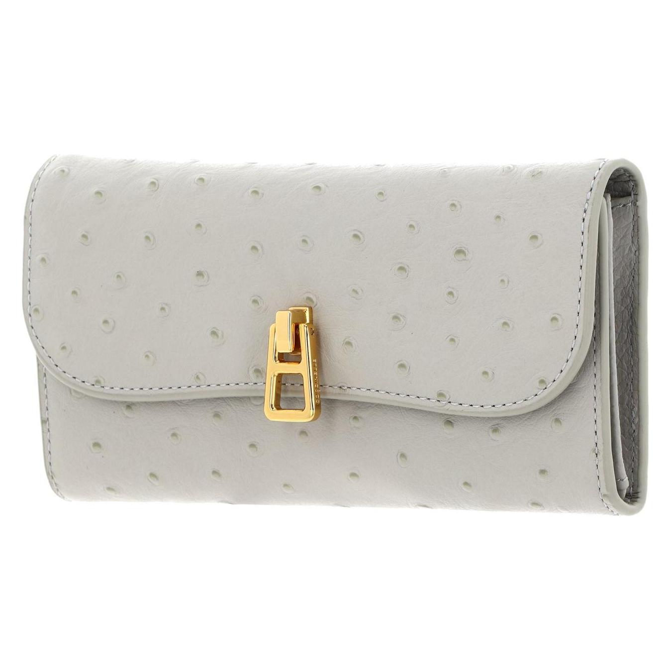 Coccinelle, Damen, Portemonnaie, Magie Ostrich Flap Wallet, Grau