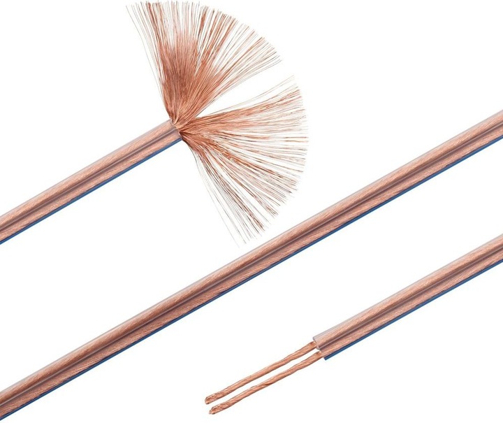 Actual product image HDgear Speaker cable 4mm² Transparent OFC (50 m, 4 mm²)