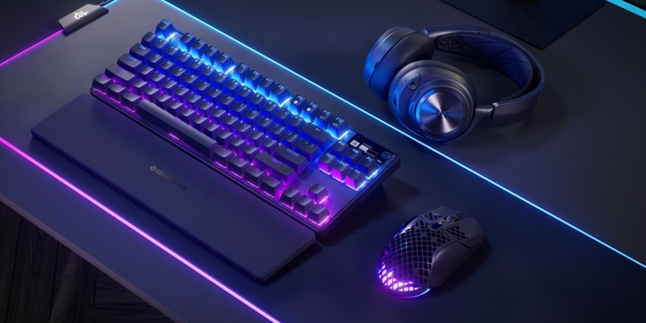 Produktbild SteelSeries Apex Pro (US, Kabellos, Kabelgebunden)