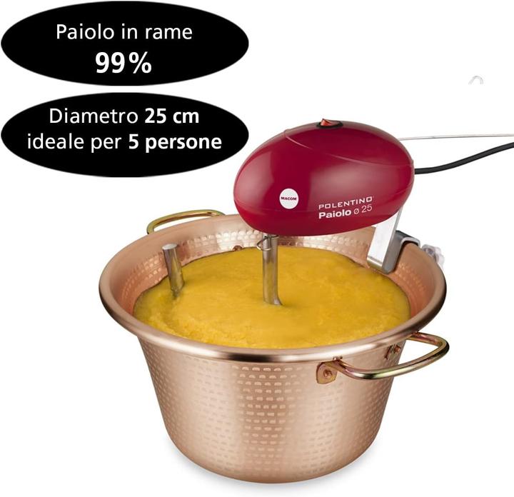 Produktbild Macom Just Kitchen 850 Polentino with Electric Mixer Copper Diameter 25 cm