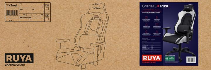 Actual product image Trust GXT714 RUYA Gaming Chair Black/White