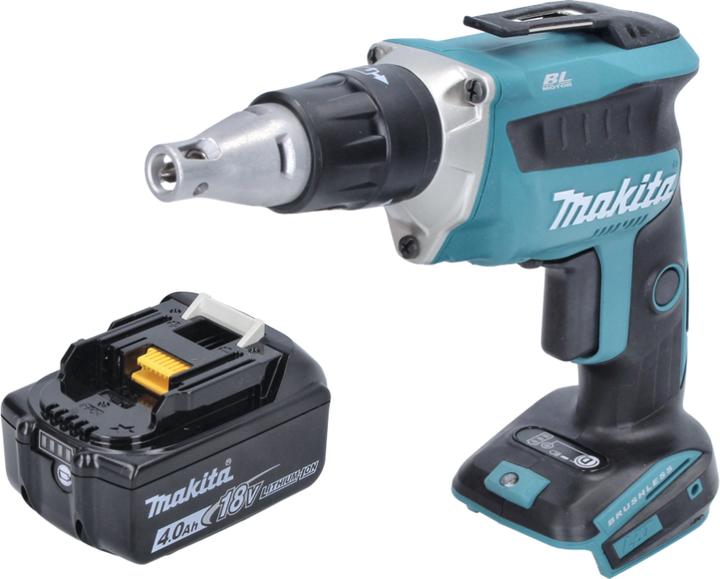 Produktbild Makita DFS 452 M1 Akku Schnellbauschrauber 18V Brushless + 1x Akku 4,0Ah - ohne Ladegerät (Schlagschrauber)